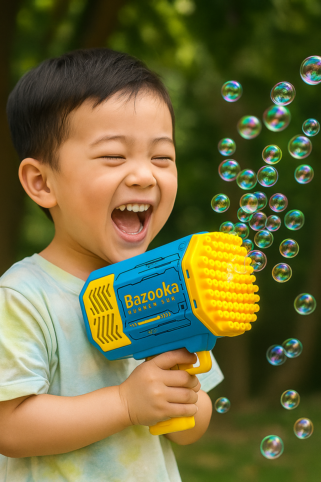 Bubble Gun Machine Kids Automatic Soap Based Bubble Blower