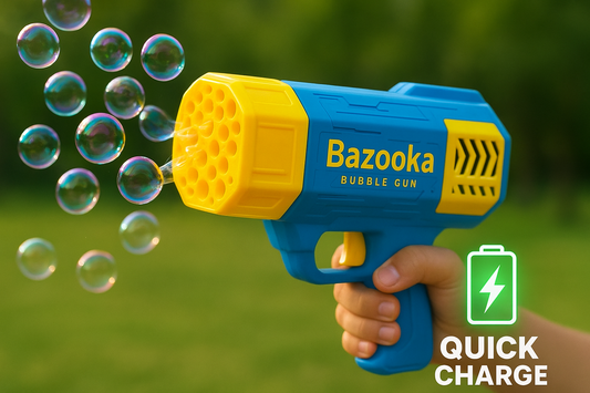 Bubble Gun Machine Kids Automatic Soap Based Bubble Blower